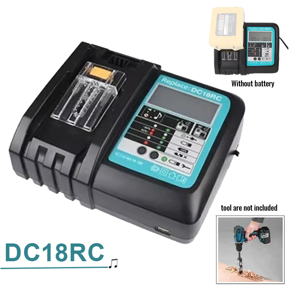 Makita Drill Hp1640 - Chargeur de batterie Li-ion DC18RC 3A