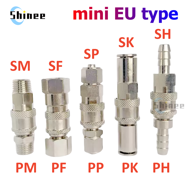 Compression Fitting Brass - Mini tuyau d'air nickelé tout en